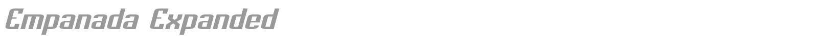 Empanada font preview